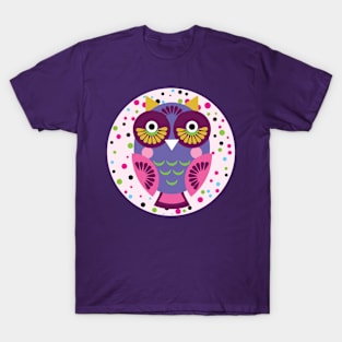 Bright colorful owls (5) T-Shirt